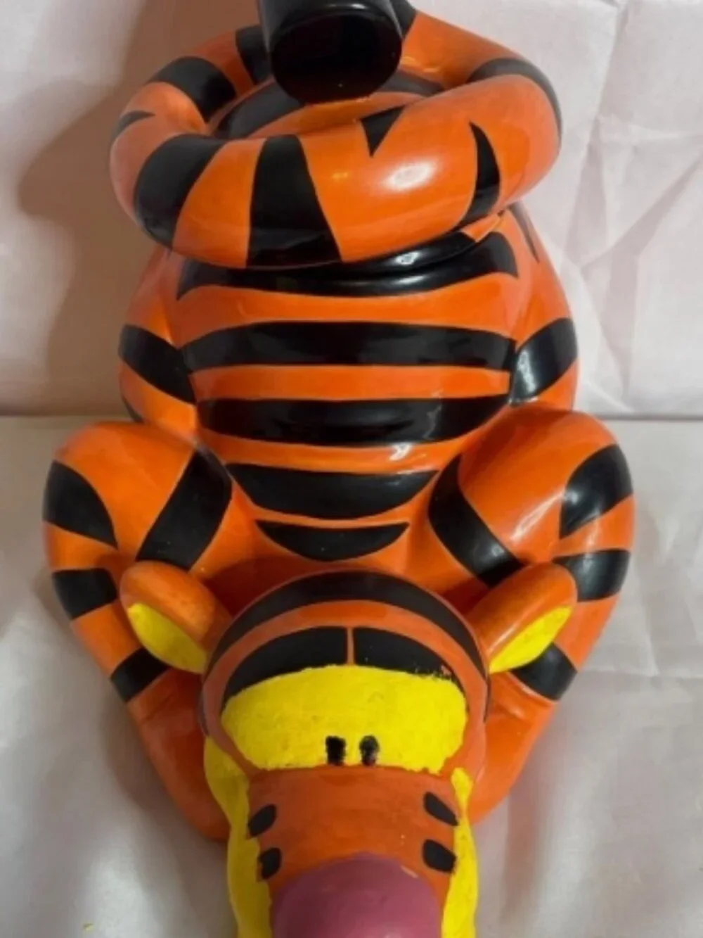 Vintage Disney's Reclining Tigger Figural Treat Canister - Retro 90s